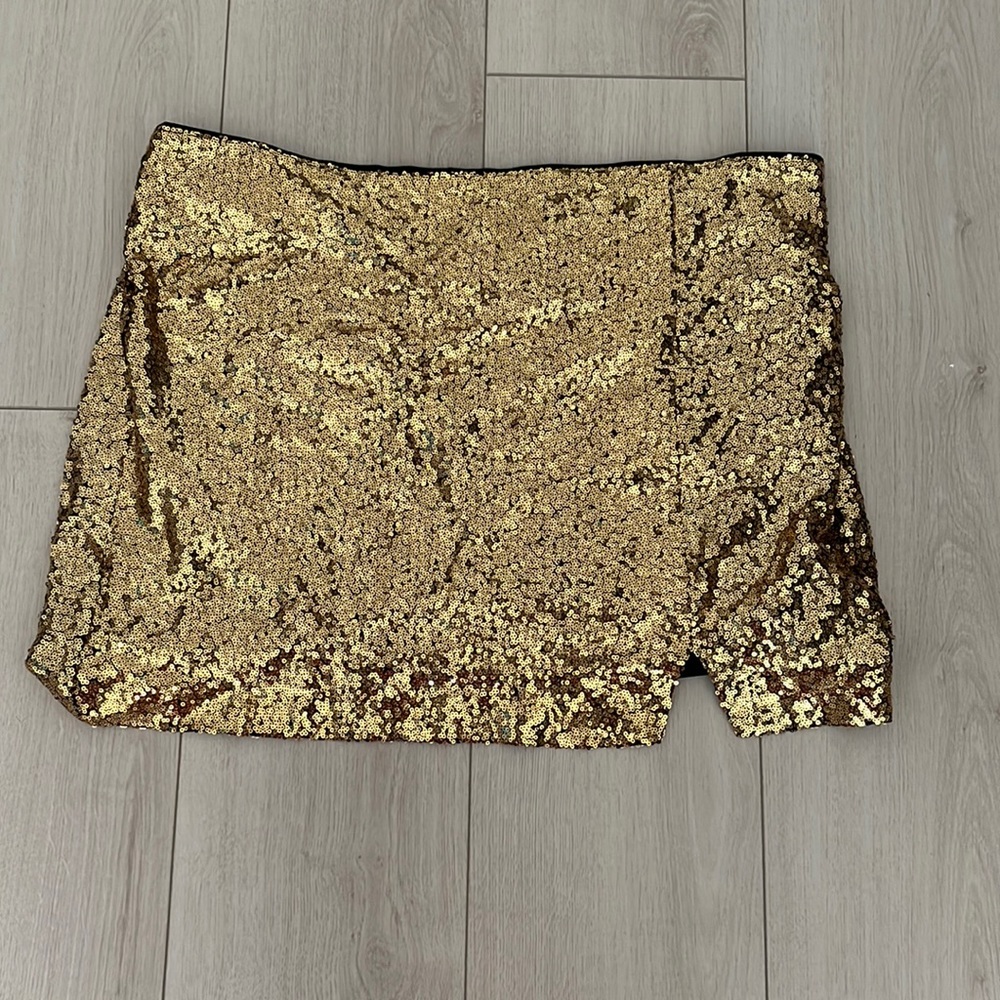Eloquii Gold Skirt